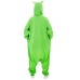 Alien grün Jumpsuit Schlafanzug Kostüm Onesie