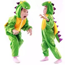 Kinder Dino Jumpsuit Schlafanzug Kostüm Onesie