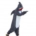Haifisch grau Jumpsuit Schlafanzug Kostüm Onesie