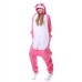 Hase pink Jumpsuit Schlafanzug Kostüm Onesie