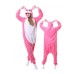 Hase pink Jumpsuit Schlafanzug Kostüm Onesie