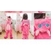 Kinder Lilo und Stitch pink Jumpsuit Schlafanzug Kostüm Onesie