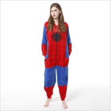 Spiderman Jumpsuit Schlafanzug Kostüm Onesie