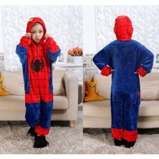 Kinder Spiderman Jumpsuit Schlafanzug Kostüm Onesie