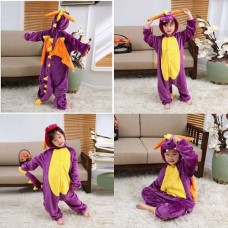 Kinder Spyro Drache Jumpsuit Schlafanzug Kostüm Onesie