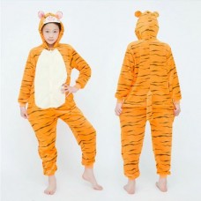 Kinder Tiger Jumpsuit Schlafanzug Kostüm Onesie