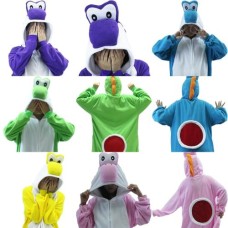 Yoshi Jumpsuit Schlafanzug Kostüm Onesie 5 Farben