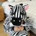Zebra Jumpsuit Schlafanzug Kostüm Onesie